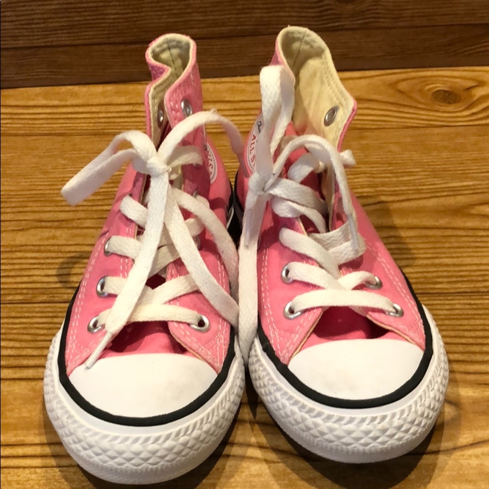 Girls High Top Pink Converse